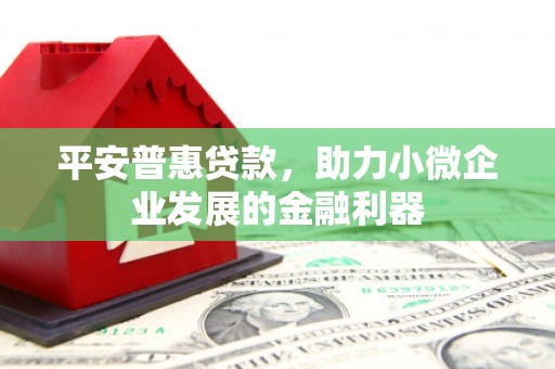 防城港平安普惠贷款，助力小微企业发展的金融利器