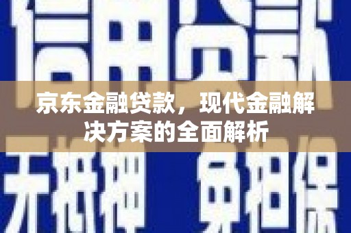 防城港京东金融贷款，现代金融解决方案的全面解析