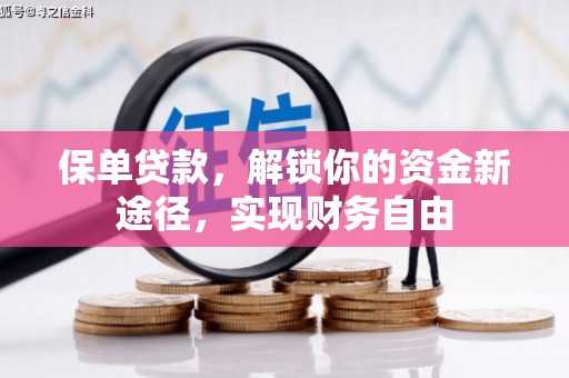 防城港保单贷款，解锁你的资金新途径，实现财务自由