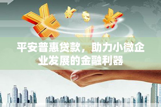 防城港平安普惠贷款，助力小微企业发展的金融利器