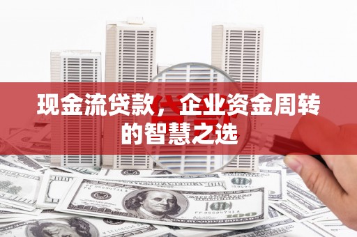 防城港现金流贷款，企业资金周转的智慧之选