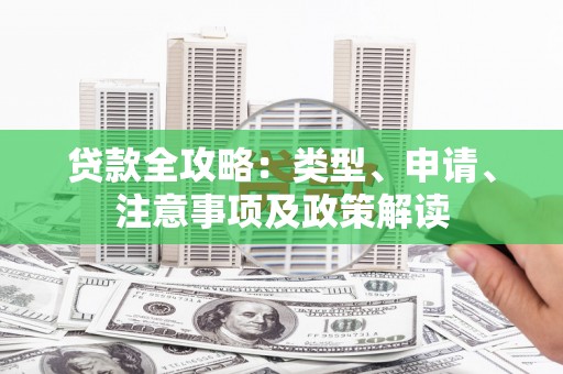 防城港贷款全攻略：类型、申请、注意事项及政策解读